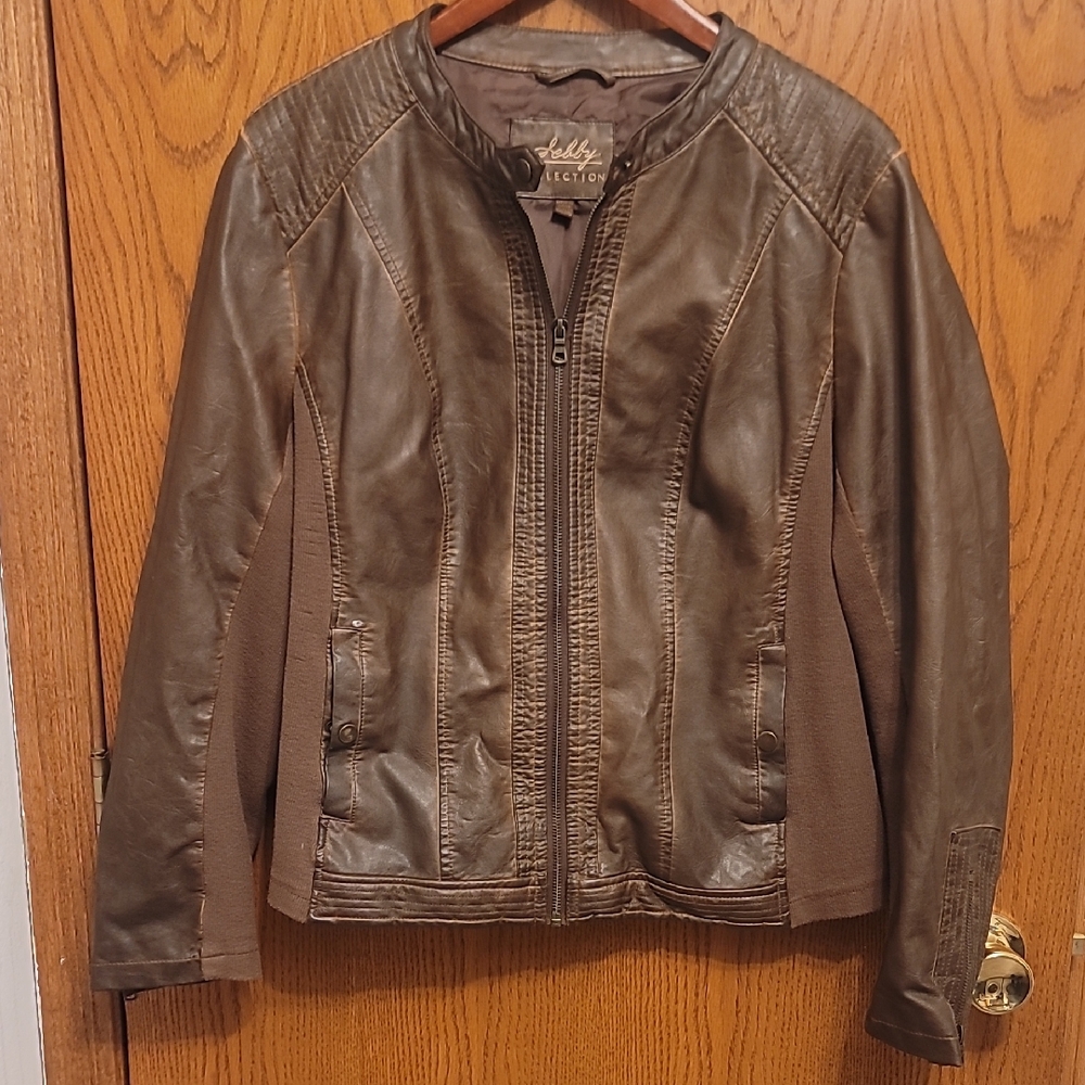 Sebby XXL Rich Brown Leather Jacket